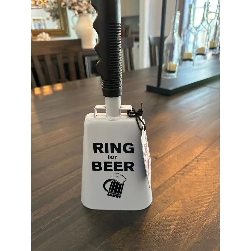 RING FOR BEER COW BELL